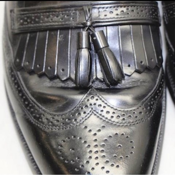 Men’s Bostonian Classic Black tassel leather loafers size 10M - Picture 3 of 8